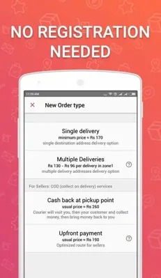 Wefast — Courier Delivery Service android App screenshot 0